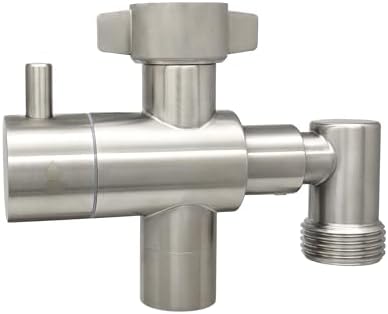 G-Sunny Stainless Steel Multi-Function Outdoor Faucet with Garden Hose Adapter, Garden Hose Splitter with Extra Tap for Hand Washing, Bucket Filling by G-Sunny