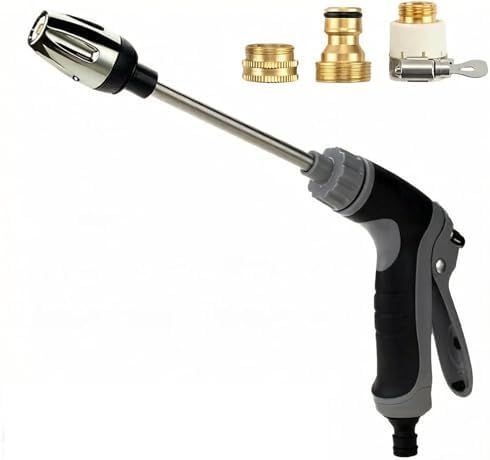 High Pressure Washer Wand,360°Rotating Hydro Jet Power Washer Nozzle,Durable Stainless Steel Garden Hose Attachment for Car Washing,Window Cleaning Plant Watering,3 Spray Modes by Unknown