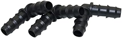Hose Connector Adapter 8mm Barb Elbow Connector Greenhouse Drip Irrigation System Pipe Fittings Garden Fittings Agricultural Hose Adapter 30 Pcs - Image 6