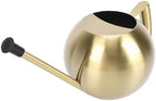 Dpofirs 1000ml Stainless Steel Watering Can | Detachable Long Spout for Indoor Plants, Home Garden & Potted Flowers, Ergonomic Handle (Antique Gold) - Image 5