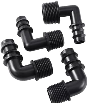 1/2" 3/4" Male Thread To DN16 DN20 Pipe Barb Elbow Connector Micro-Spray Drip Irrigation System Accessories(3I4 M-Thread To DN16,50Pcs) - Image 3