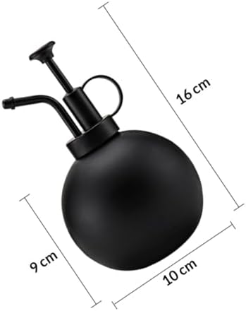 500ml Stainless Steel Spraying Watering Can Xmas for Plants Black - Image 2