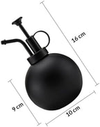 500ml Stainless Steel Spraying Watering Can Xmas for Plants Black - Image 2
