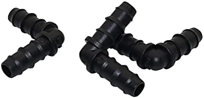 Hose Connector Adapter 8mm Barb Elbow Connector Greenhouse Drip Irrigation System Pipe Fittings Garden Fittings Agricultural Hose Adapter 30 Pcs - Image 4