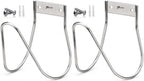 JBscoop Garden Hose Holder Stainless Steel Small Wall Mount Garden Hose Hook, Ideal for Water, Air, Hydraulic Hose, Ropes, Extension Cords Heavy Duty & Rust Proof Large Set of 2 by JBscoop