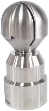 1pcs 3/8"-2"BSPT SS316 Stainless Rotary Spray Ball Female Thread Tank Cleaning Head 360 Degree Coverage Wash Fittin(1.5 female thread) by HighQualityFlagship