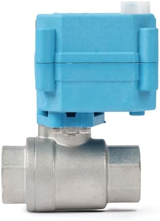 U.S. Solid Motorized Ball Valve - IP67 1/2inch Stainless Steel Ball Valve 9-24V with Waterproof Cover, Full Port, Manual Function, 2 Wire Auto Return, NPT, Normally Open - Image 4
