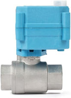 U.S. Solid Motorized Ball Valve - IP67 1/2inch Stainless Steel Ball Valve 9-24V with Waterproof Cover, Full Port, Manual Function, 2 Wire Auto Return, NPT, Normally Open - Image 4