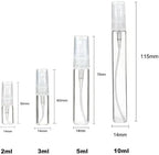 Mini Glass Perfume Bottles 10ml Atomizer Travel Spray Empty Vials 5pcs - Image 6