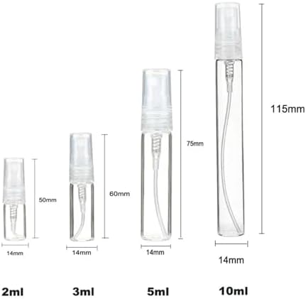 Mini Glass Perfume Bottles 10ml Atomizer Travel Spray Empty Vials 5pcs - Image 6