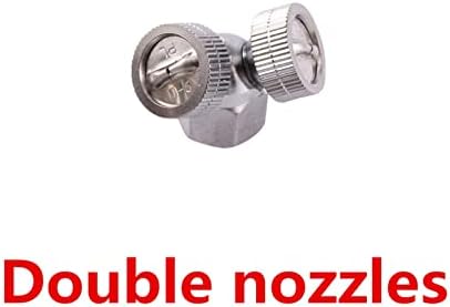 Garden Lawn Sprinkler Irrigation System 1/4" High Pressure Sprayer Nozzle Irrigation Spray Fan-Shaped Fine Mist Sprayer Garden Dust Removal Cooling System Spray (Color : Yellow) - Image 2