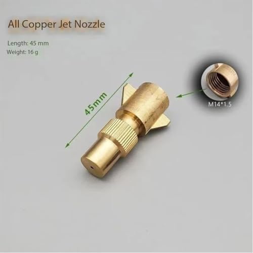 Adjustable Garden Hose Nozzle Sprayer, Elbow and Straight for Easy Watering Brass Aircraft Nozzle 5pc - Image 5