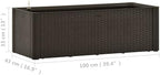 Garden Raised Bed Self-Watering Planter Mocha 39.4"x16.9"x13" - Image 7