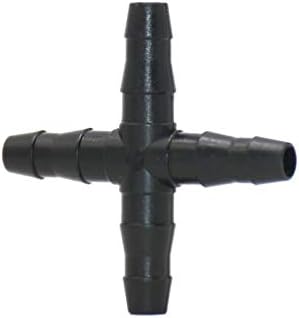 Hose Connector 1/4" Cross Connector 4/7 Hose 4 Way Divider Garden Irrigation Barb Drip Irrigation Fitting 1000 Pcs (Color : Black) - Image 3