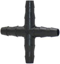 Hose Connector 1/4" Cross Connector 4/7 Hose 4 Way Divider Garden Irrigation Barb Drip Irrigation Fitting 1000 Pcs (Color : Black) by Unknown