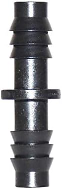 Hose Fittings 3/8" 2-Way Barbed Water Hose Connector, Straight Connector with Barb, for Garden Drip Irrigation 8/11mm Hose, 250 Pieces of Fittings by Lrjskwzc