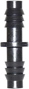 Garden Hose Quick Connect 3/8" 2-way Barbed Water Hose Connector, Straight Connector With Barb, For Garden Drip Irrigation 8/11mm Hose, 250 Pieces Of Fittings (Color : Black) by Unknown