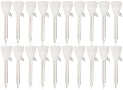 Adjustable Drip Irrigation System, Plant Self-Watering Spike, Auto Flower Water Dripper for Garden, Indoor (White-20PCS) by Unknown