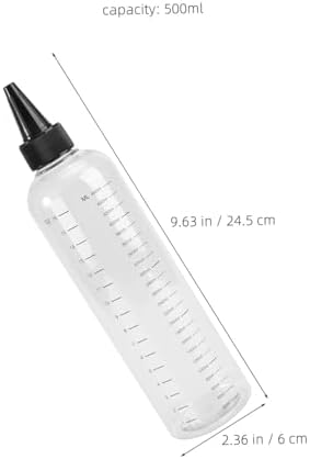 DOITOOL 8pcs Oz Plastic Squeeze Bottle with Graduated Scale, Leakproof Reusable Pet Dispenser for Hair Coloring and Daily Storage, Easy to Clean Kitchen and Laboratory Applicator - Image 2