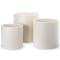 D'vine Dev 3-Pack Plastic Pots & Saucers, 10/12/14 in, Oatmeal, 74-V-H-6 by DvineDevPlanterPotsandStand