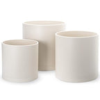 D'vine Dev 3-Pack Plastic Pots & Saucers, 10/12/14 in, Oatmeal, 74-V-H-6 by DvineDevPlanterPotsandStand
