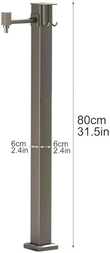 Stainless Steel Vertical Garden Water Column - Freestanding Outdoor Hose Stand, Decorative Water Feature & Outdoor Faucet for Gardens, Patios, and Yards - Image 2