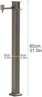 Stainless Steel Vertical Garden Water Column & Outdoor Faucet Stand, Freestanding Hose Holder & Decorative Water Feature for Outdoor Spaces, Durable & Stylish Garden Accessory - Image 2