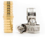 20-Pack Heavy-Duty 5/8-in. Brass Coupling with Stainless Steel Clamps (Hose Repair) by Unknown