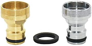 Garden Connector Adapter 30 Pieces Of Brass Female M22 M24 Male Threaded Connector 5/8" Faucet Quick Connector For Bathroom Faucet Copper Fittings (Color : Plating silver) - Image 2