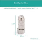 Irrigation Nozzles Adjustable Copper Atomizing Nozzles Drip Irrigation Sprayers Garden Cooling Irrigation Equipment Directly Spray Silver 5pc - Image 3