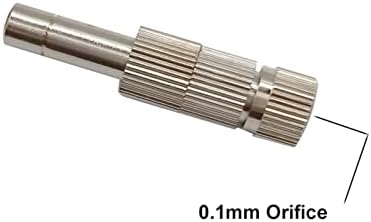 Garden Lawn Sprinkler Irrigation System 5 Pieces of Mist Cooling Slide Lock Nozzle Low Pressure Mini Quick Coupling Garden Irrigation Sprayer with Filter 6 Mm (Color : 0.1mm Orifice) - Image 2