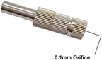 Garden Lawn Sprinkler Irrigation System 5 Pieces of Mist Cooling Slide Lock Nozzle Low Pressure Mini Quick Coupling Garden Irrigation Sprayer with Filter 6 Mm (Color : 0.1mm Orifice) - Image 2