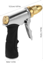 High Pressure Hose Nozzle, Copper Metal, Adjustable Spray for Plants - Image 2