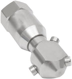 1/2" Cleaning Nozzle, 360° Rotating Spray Nozzle, 303 Stainless Steel Washing Nozzle, 50L/Min Flow High Pressure Continuous Rotary Washer Nozzle for Barrel Tank Cleaning - Image 4