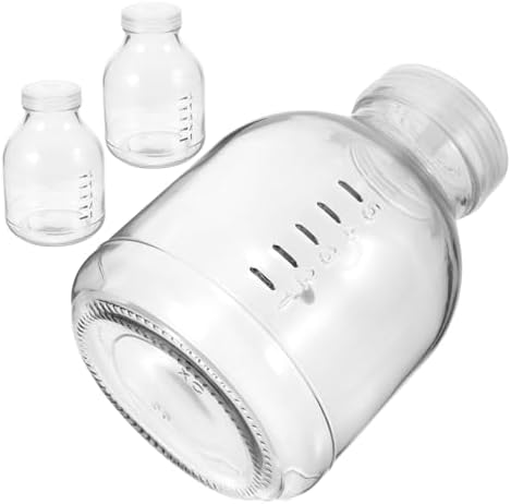 3pcs 650ml Glass Planting Jars with Lid for Mushrooms Xmas by Unknown