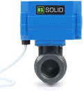 U.S. Solid 3/4 in UPVC Motorized Ball Valve, AC 110 V, 2-Wire Auto Return, Normally Closed, Standard Port 17 mm Bore, IP65 by USSolid