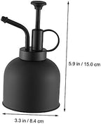 Plant Mister Spray Bottle Black Vintage Style Stainless Steel - Image 2