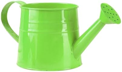 Galvanized Shower Bucket Tinplate Watering Kettle Small Flower Pot Indoor Outdoor Watering Can Garden Container with Handle (D, One Size) - Image 5