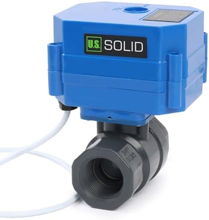 U.S. Solid 3/4 in UPVC Motorized Ball Valve, AC 110 V, 2-Wire Auto Return, Normally Closed, Standard Port 17 mm Bore, IP65 - Image 6