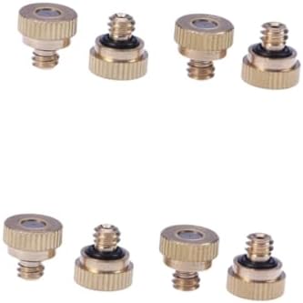 Sosoport 60pcs Brass Misting Nozzles Mist Spraying Nozzles Precision Design for Misting Cooling System by Sosoport