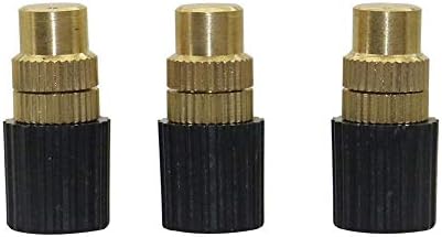 High Pressure Spray Nozzle, Pack of 10 Adjustable 6mm Brass Copper Atomizing Misting Nozzles for Garden Multicolor(Gold) - Image 6