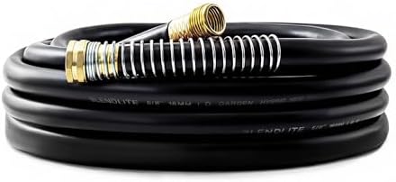 5/8" Garden Hose 30ft, -40℉ To 190℉ Hot/Cold Rubber hose, Black by BLENDLITETools