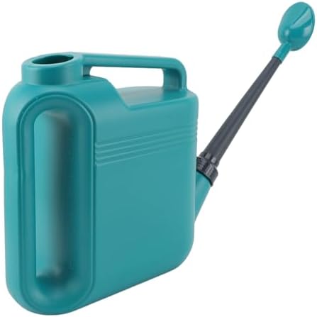 Asixxsix Watering Can, 5L Large Capacity Lightweight Long Spout Plastic Watering Can, Gooseneck with Removable Sprinkler Head for Flowers Vegetables Indoor Outdoor Garden - Image 2