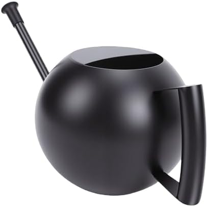 SUNGOOYUE Stainless Steel Watering Can Metal Watering Can 1000ML Pot with Long Spout Leak Proof for Indoor Plants s - Image 3