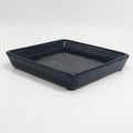 Square Ceramic Plant Saucer Tray 10 11 12 Inch Black,12.4" OD x10.8 ID x1.4 Deep, Sturdy Heavy Duty Glazed Planter Drip Flower pots with Catch Basin for Indoor Outdoor Plants(12" Black) by Unknown