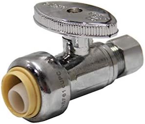 10Pcs EFIELD Straight Stop Valve,1/2"Push x3/8"Compression(PF-VALVE021-10) - Image 3