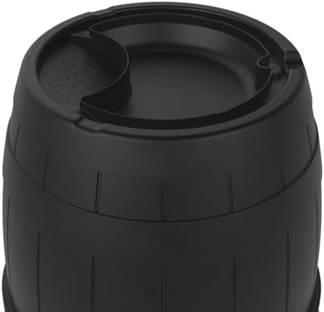TierraVerde 39-Gallon Knock Down Rain Barrel with Brass Spigot, Black – Plastic Outdoor Water Collection Container with Planter Top – Irrigation Supply for Gardening, Lawn & Landscaping - Image 4
