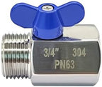 Beduan Stainless Steel 3/4" Shut Off Valve GHT Thread Garden Hose 2 PCS - Image 3