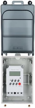 Pool Pump Timer, 7 Day 28 On Off LCD Display Programmable Outdoor Timer, Digital with IP67 Housing for Water Heaters Filters Drainage Pumps Outdoor Lights - Image 5