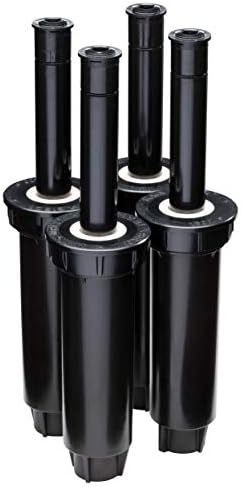 Rain Bird 1804DSF4PK Professional Dual Spray Pop-Up Sprinkler, 360° Full Circle Pattern, 8' - 15' Spray Distance, 4" Pop-up Height, 4-Pack by RainBird